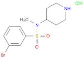 3-BroMo-N-Methyl-N-piperidin-4-yl-benzenesulfonaMide hydrochloride