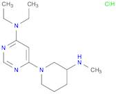 Diethyl-[6-(3-MethylaMino-piperidin-1-yl)-pyriMidin-4-yl]-aMine hydrochloride