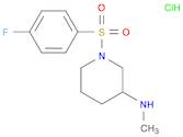 [1-(4-Fluoro-benzenesulfonyl)-piperidin-3-yl]-Methyl-aMine hydrochloride