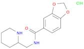 Benzo[1,3]dioxole-5-carboxylic acid (piperidin-2-ylMethyl)-aMide hydrochloride