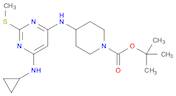 4-(6-CyclopropylaMino-2-Methylsulfanyl-pyriMidin-4-ylaMino)-piperidine-1-carboxylic acid tert-bu...