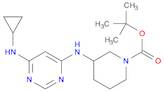 3-(6-CyclopropylaMino-pyriMidin-4-ylaMino)-piperidine-1-carboxylic acid tert-butyl ester