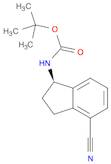 (S)-tert-butyl (4-cyano-2,3-dihydro-1H-inden-1-yl)carbamate