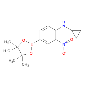 N-Cyclopropyl-2-nitro-4-(4,4,5,5-tetramethyl-1,3,2-dioxaborolan-2-yl)aniline