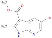 1H-Pyrrolo[2,3-b]pyridine-3-carboxylic acid, 5-broMo-2-Methyl-, Methyl ester