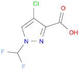 4-Chloro-1-(difluoromethyl)-1H-pyrazole-3-carboxylic acid