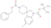 1'-benzyl 1-tert-butyl 5-fluorospiro[indoline-3,4'-piperidine]-1,1'-dicarboxylate