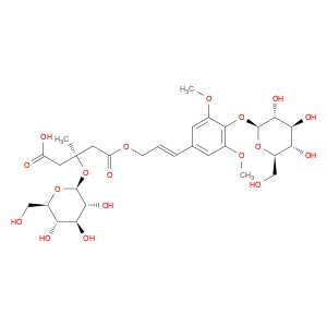 4-[(1E)-3-[(3S)-4-Carboxy-3-(β-D-glucopyranosyloxy)-3-methyl-1-oxobutoxy]-1-propen-1-yl]-2,6-dimet…