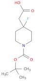 2-(1-(tert-butoxycarbonyl)-4-fluoropiperidin-4-yl)acetic acid