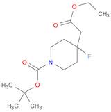 4-Piperidineacetic acid, 1-[(1,1-diMethylethoxy)carbonyl]-4-fluoro-, ethyl ester