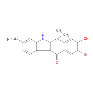 9-broMo-8-hydroxy-6,6-diMethyl-11-oxo-6,11-dihydro-5H-benzo[b]carbazole-3-carbonitrile