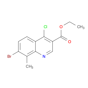 7-Bromo-4-chloro-8-methylquinoline-3-carboxylic acid ethyl ester