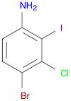 4-BroMo-3-chloro-2-iodoaniline