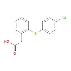 Benzeneacetic acid, 2-[(4-chlorophenyl)thio]-