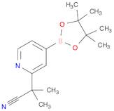 2-Methyl-2-[4-(tetramethyl-1,3,2-dioxaborolan-2-yl)pyridin-2-yl]propanenitrile