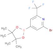 2-Bromo-4-(4,4,5,5-tetramethyl-1,3,2-dioxaborolan-2-yl)-6-(trifluoromethyl)pyridine