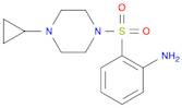 2-(4-Cyclopropylpiperazine-1-sulfonyl)aniline