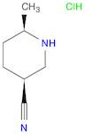 (3S,6S)-6-Methylpiperidine-3-carbonitrile hydrochloride