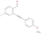 4-fluoro-2-((4-Methoxyphenyl)ethynyl)benzaldehyde