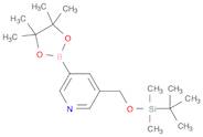 3-(((tert-Butyldimethylsilyl)oxy)methyl)-5-(4,4,5,5-tetramethyl-1,3,2-dioxaborolan-2-yl)pyridine