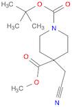 1-tert-butyl 4-methyl 4-(cyanomethyl)piperidine-1,4-dicarboxylate