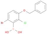 2-Chloro-3-benzyloxy-6-bromophenylboronic acid