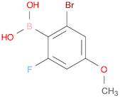 2-Bromo-4-methoxy-6-fluorophenylboronic acid