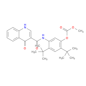 Carbonic acid 5-[[(1,4-dihydro-4-oxo-3-quinolinyl)carbonyl]amino]-2,4-bis(1,1-dimethylethyl)phenyl…