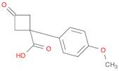 1-(4-Methoxyphenyl)-3-oxocyclobutanecarboxylic Acid