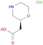 (S)-2-(morpholin-2-yl)acetic acid hydrochloride