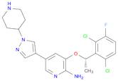 2-Pyridinamine, 3-[(1S)-1-(2,6-dichloro-3-fluorophenyl)ethoxy]-5-[1-(4-piperidinyl)-1H-pyrazol-4...