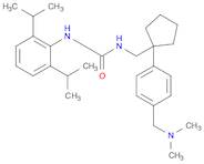 N-(2,6-bis(isopropyl)phenyl)-N'-((1-(4-(dimethylaminomethyl)phenyl)cyclopentyl)methyl)urea