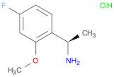 (1R)-1-(4-FLUORO-2-METHOXYPHENYL)ETHAN-1-AMINE HYDROCHLORIDE