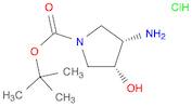 1-Pyrrolidinecarboxylicacid,3-amino-4-hydroxy-,1,1-dimethylethylester,cis-(9CI)