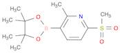 2-methyl-3-(4,4,5,5-tetramethyl-1,3,2-dioxaborolan-2-yl)-6-(methylsulfonyl)pyridine