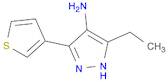 3-ethyl-5-(thiophen-3-yl)-1H-pyrazol-4-amine