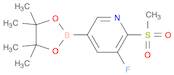 3-fluoro-5-(4,4,5,5-tetramethyl-1,3,2-dioxaborolan-2-yl)-2-(methylsulfonyl)pyridine