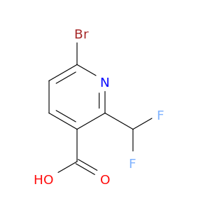 6-Bromo-2-(difluoromethyl)pyridine-3-carboxylic acid