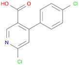 6-Chloro-4-(4-chlorophenyl)nicotinic acid