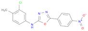 (3-Chloro-4-methyl-phenyl)-[5-(4-nitro-phenyl)-[1,3,4]oxadiazol-2-yl]-amine
