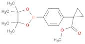 1-[4-(4,4,5,5-Tetramethyl-[1,3,2]dioxaborolan-2-yl)-phenyl]-cyclopropanecarboxylic acid methyl est…