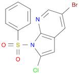 5-Bromo-2-chloro-1-(phenylsulfonyl)-1H-pyrrolo[2,3-b]pyridine