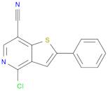 4-chloro-2-phenylthieno[3,2-c]pyridine-7-carbonitrile