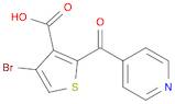 4-broMo-2-(4-pyridinylcarbonyl)-3-Thiophenecarboxylic acid