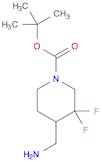 tert-butyl 4-(aminomethyl)-3,3-difluoropiperidine-1-carboxylate