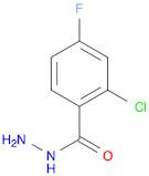 2-Chloro-4-fluorobenzohydrazide