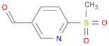 6-(Methylsulfonyl)nicotinaldehyde