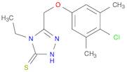 5-[(4-chloro-3,5-dimethylphenoxy)methyl]-4-ethyl-4H-1,2,4-triazole-3-thiol