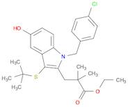 ethyl 3-(3-(tert-butylthio)-1-(4-chlorobenzyl)-5-hydroxy-1H-indol-2-yl)-2,2-dimethylpropanoate