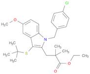 1H-Indole-2-propanoic acid, 1-[(4-chlorophenyl)methyl]-3-[(1,1-dimethylethyl)thio]-5-methoxy-eth...